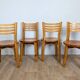 Chaises en pin années 80
