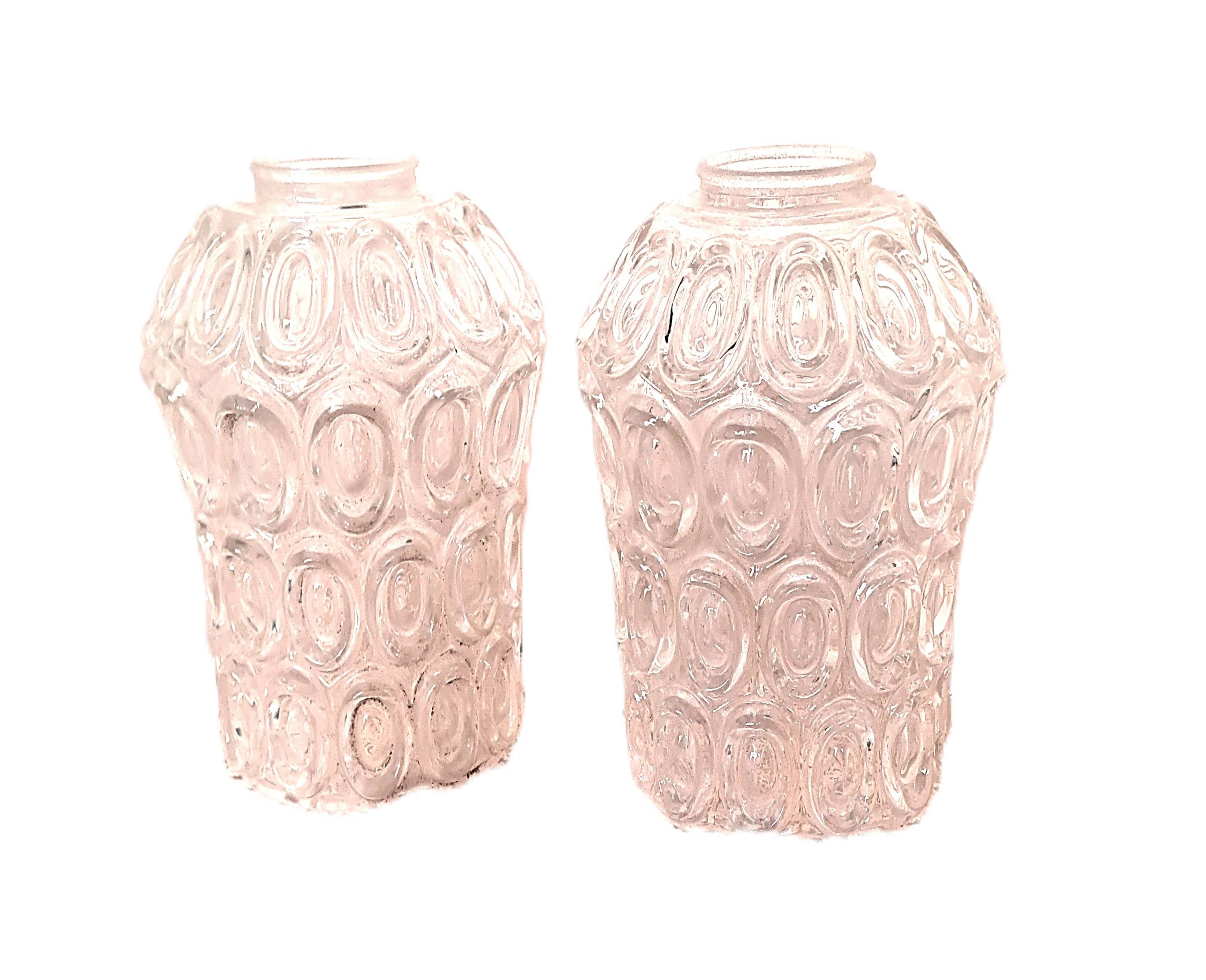 Glass Pendant Light Chandelier Ceiling Light France POP 1960 Retro Decoration 1 Pair