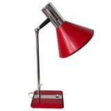 Italian desk lamp in wood and metal from the 1960s.