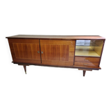 Vintage varnished wooden sideboard