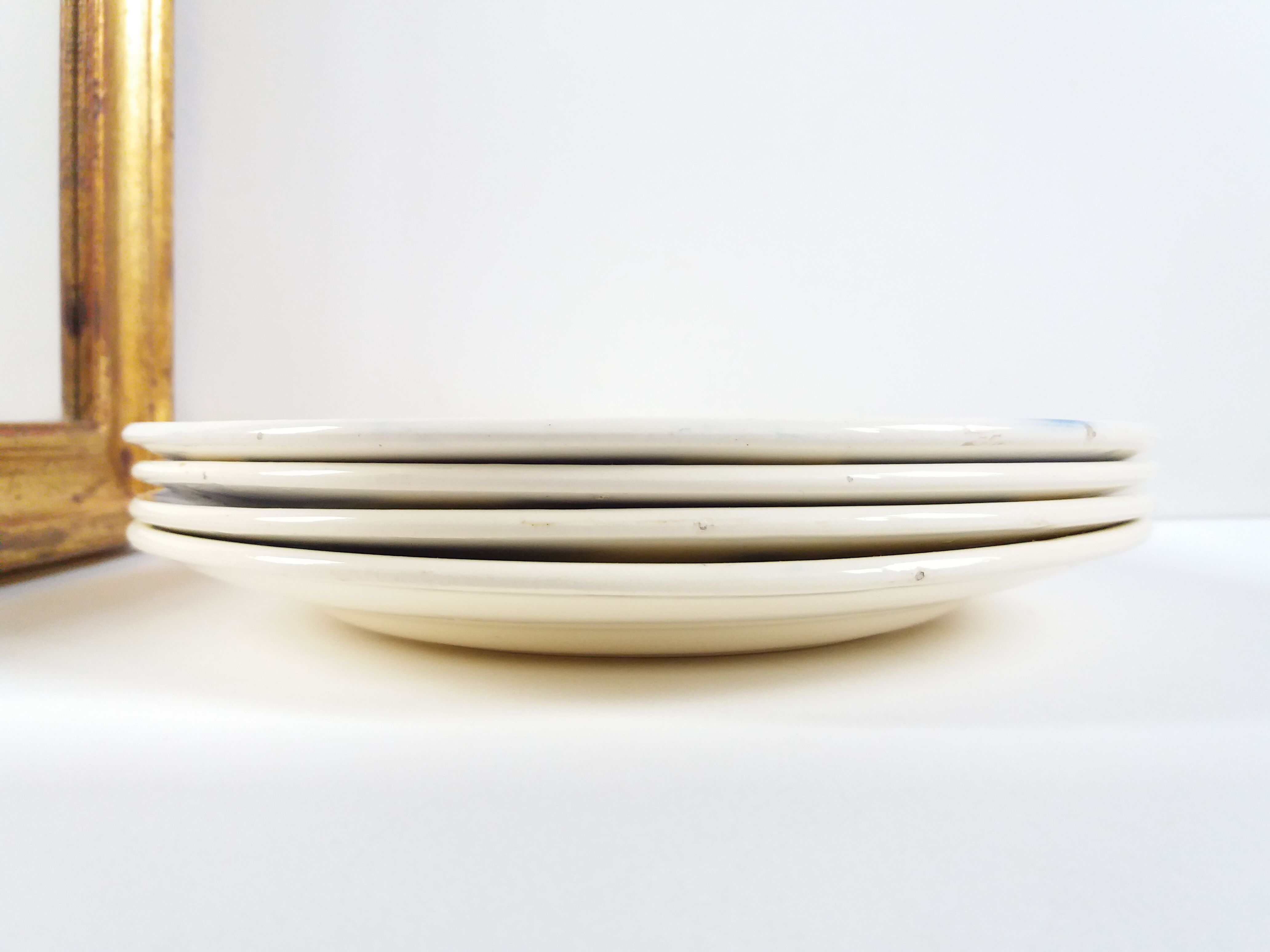 Set 4 Badonviller dessert plates