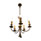 chandelier 5 branches brass