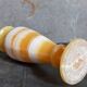 Baluster vase in real vintage honey onyx stone 25 cm