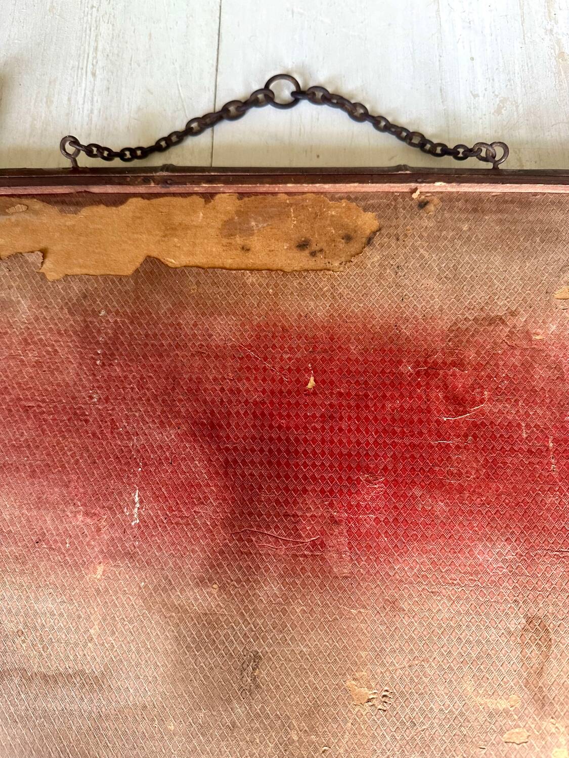 Bamboo-shaped wooden mirror