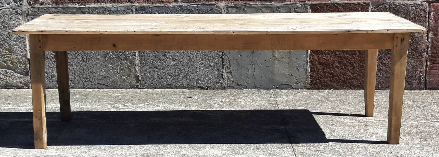 Large farmhouse table. (238 x 77cm.)
