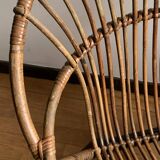 Basket rattan armchair