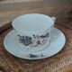 Fine porcelain breakfast cup with floral decoration, 1930-1940.