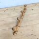 Turned wooden coat rack