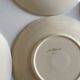 Dessert plates 19cm faience Sarreguemines ivory with godrons
