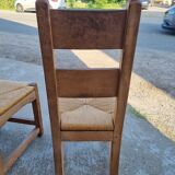 suite of 6 brutalist chairs