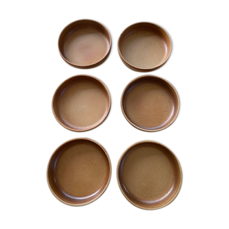 6 plates real hollow stoneware