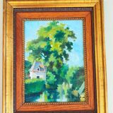 Peinture à l'huile d'Édouard Jules Eveno