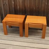 Paire de chevet en orme Maison Regain