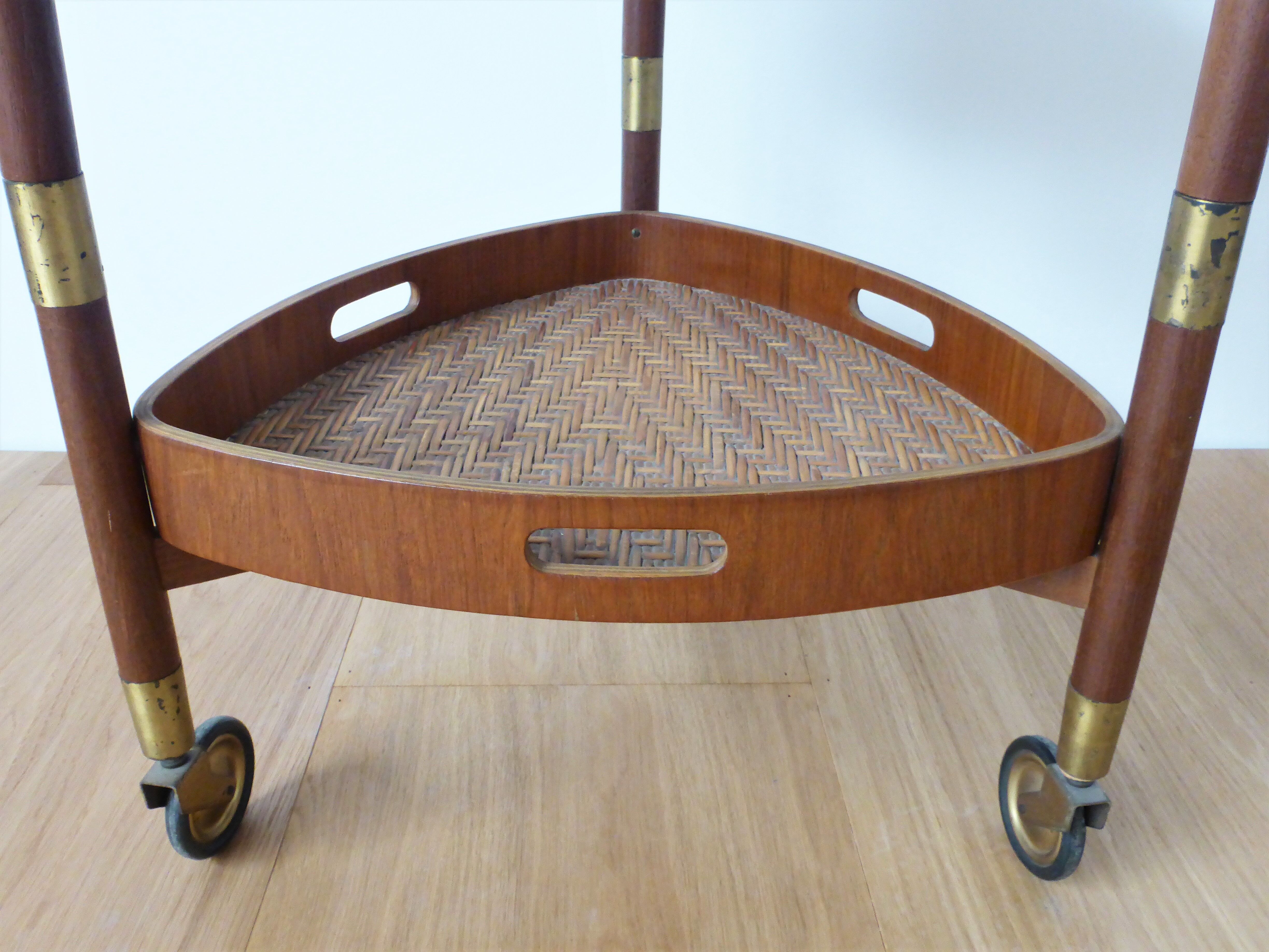 Serving trolley in Teak, Italy, 1950s