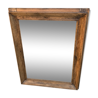 Antique wood mirror