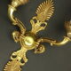 Pair of wall lamps, palmettes, empire style - Lucien Gau, Paris
