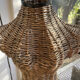 Mannequin Buste Rotin Vintage
