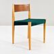 Ensemble de chaises modernes scandinaves du milieu du siècle à la manière de Cadovius Pia Chair 60s.