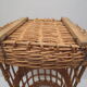 bread basket / handmade umbrella door in honey-coloured wicker