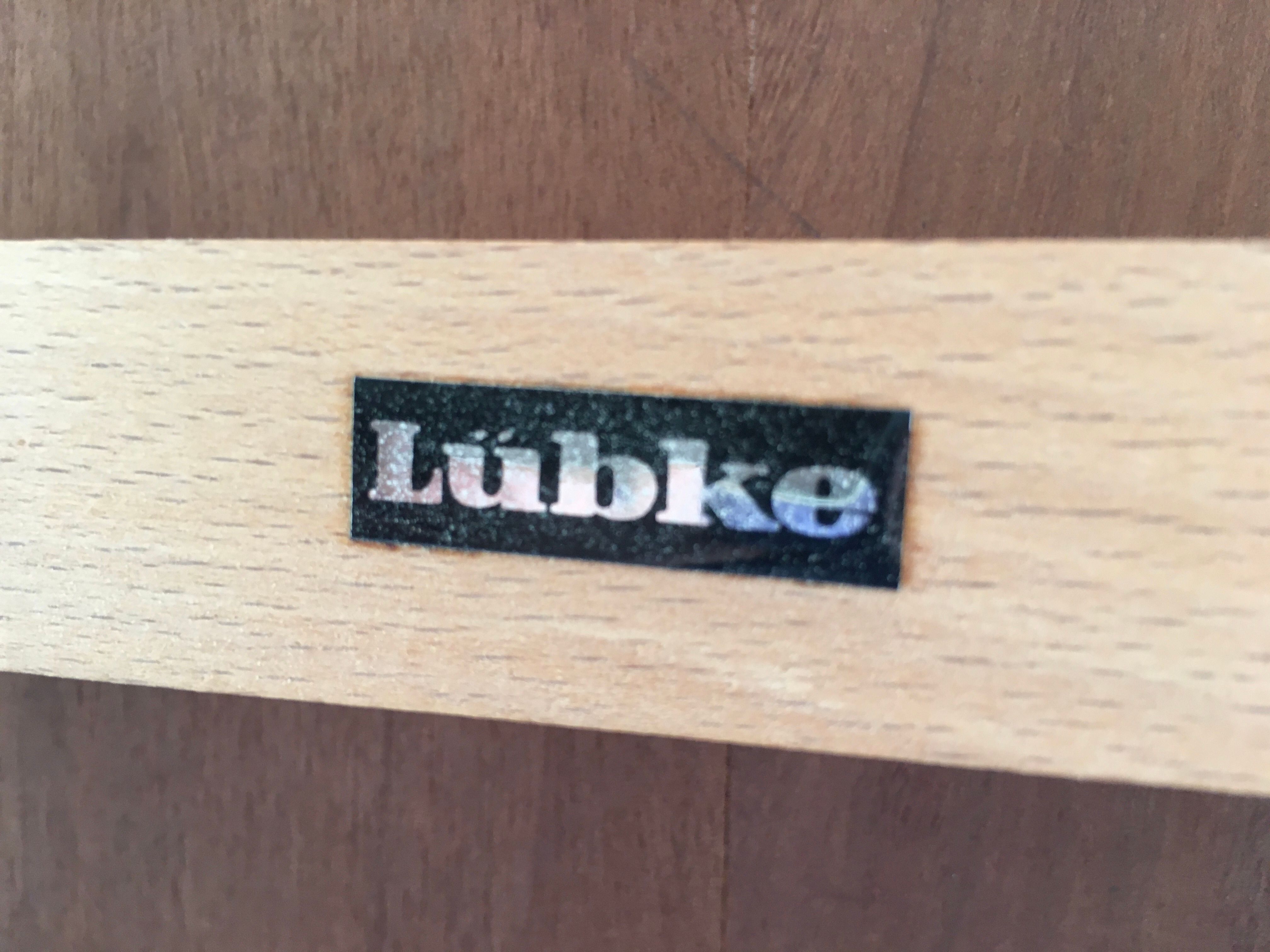 Rosewood dining table lübke 60s