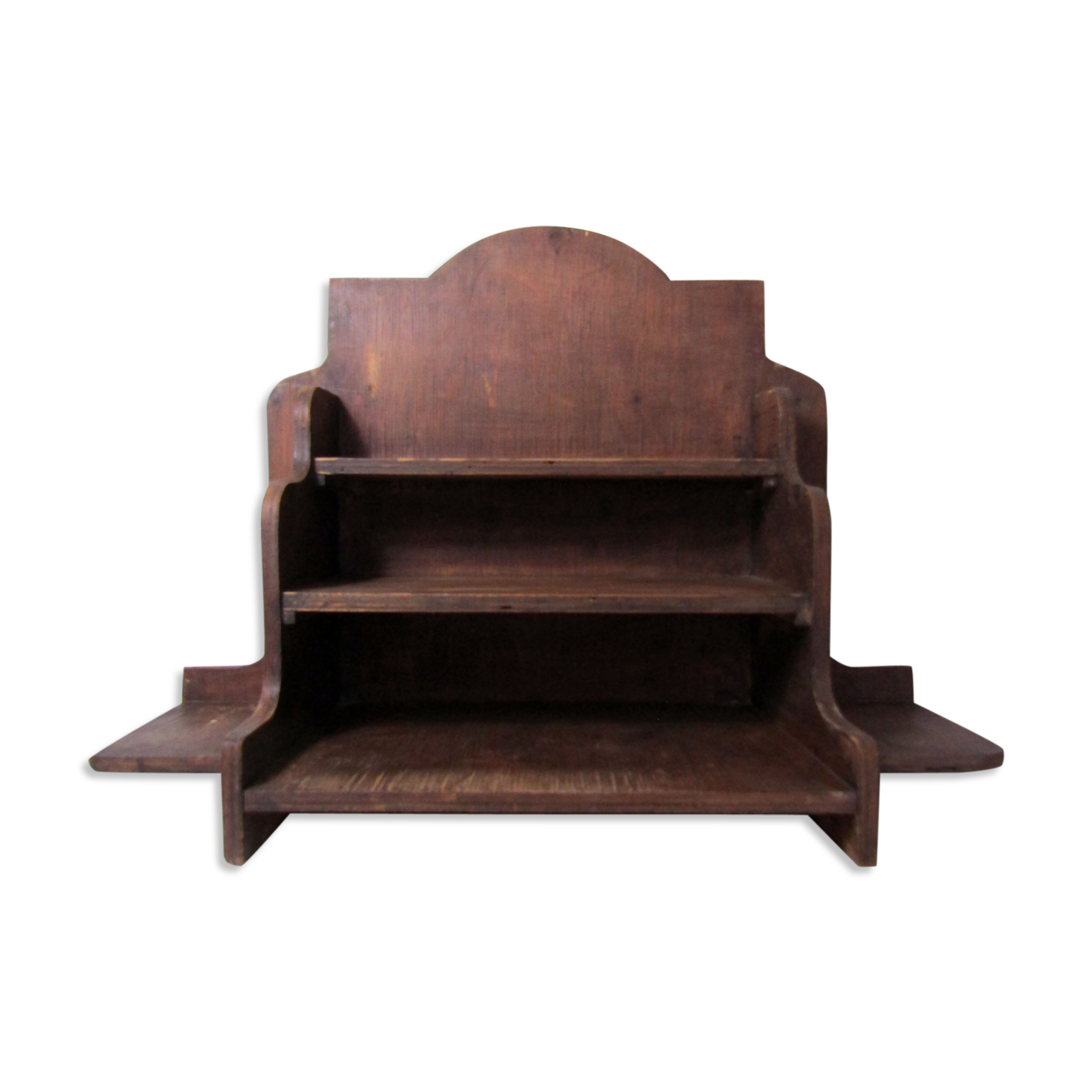Ancienne étagère en bois format atypique