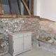 Gray pine sideboard