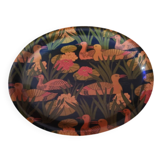 Large vintage fiberglass tray