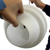 Suspension vintage Louis Kalff avec accent en bois