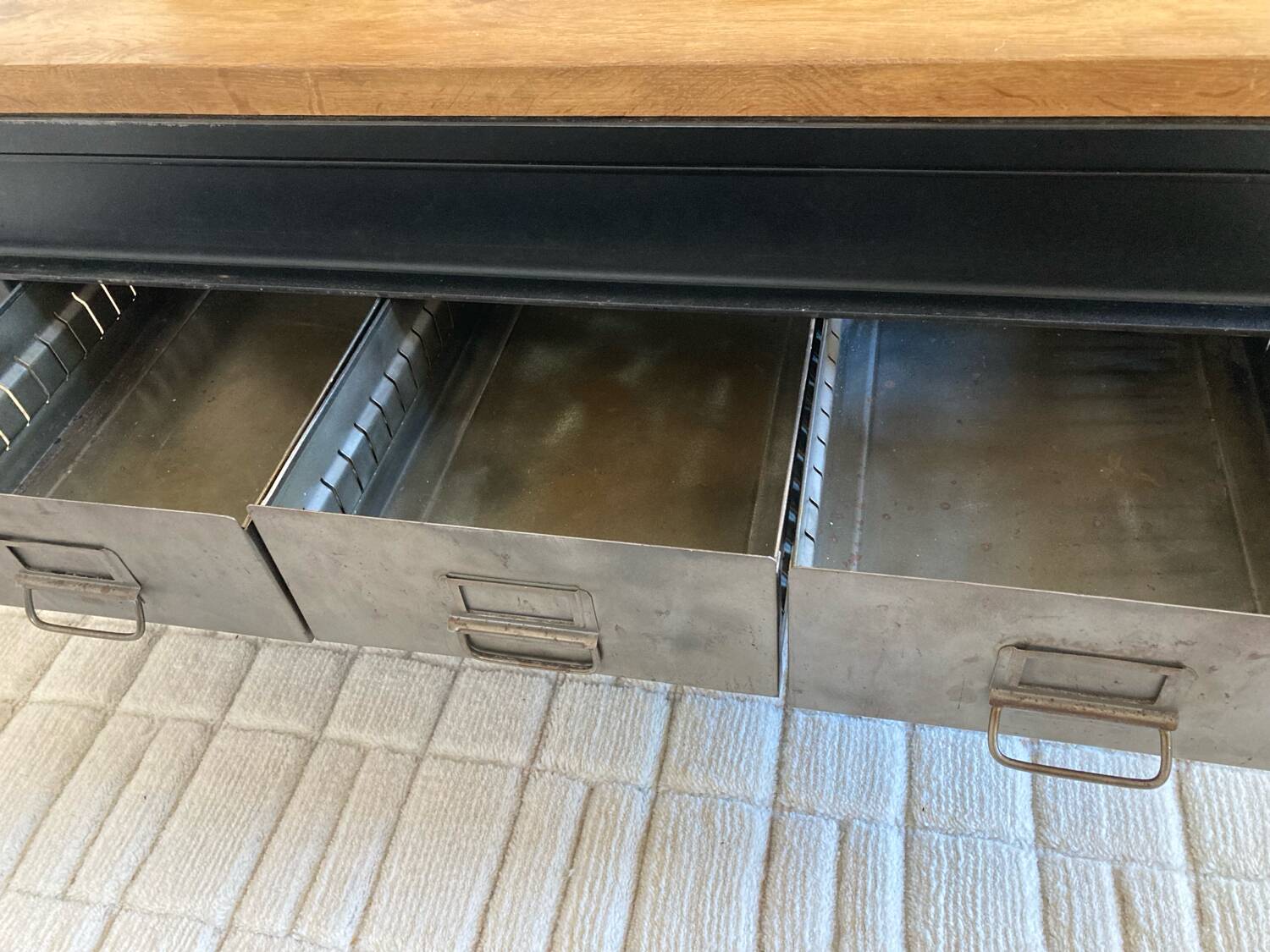 Industrial style coffee table