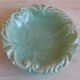 Celadon color serving dish - italian faience