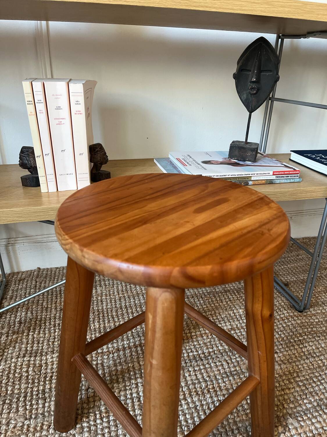 Vintage pine stool