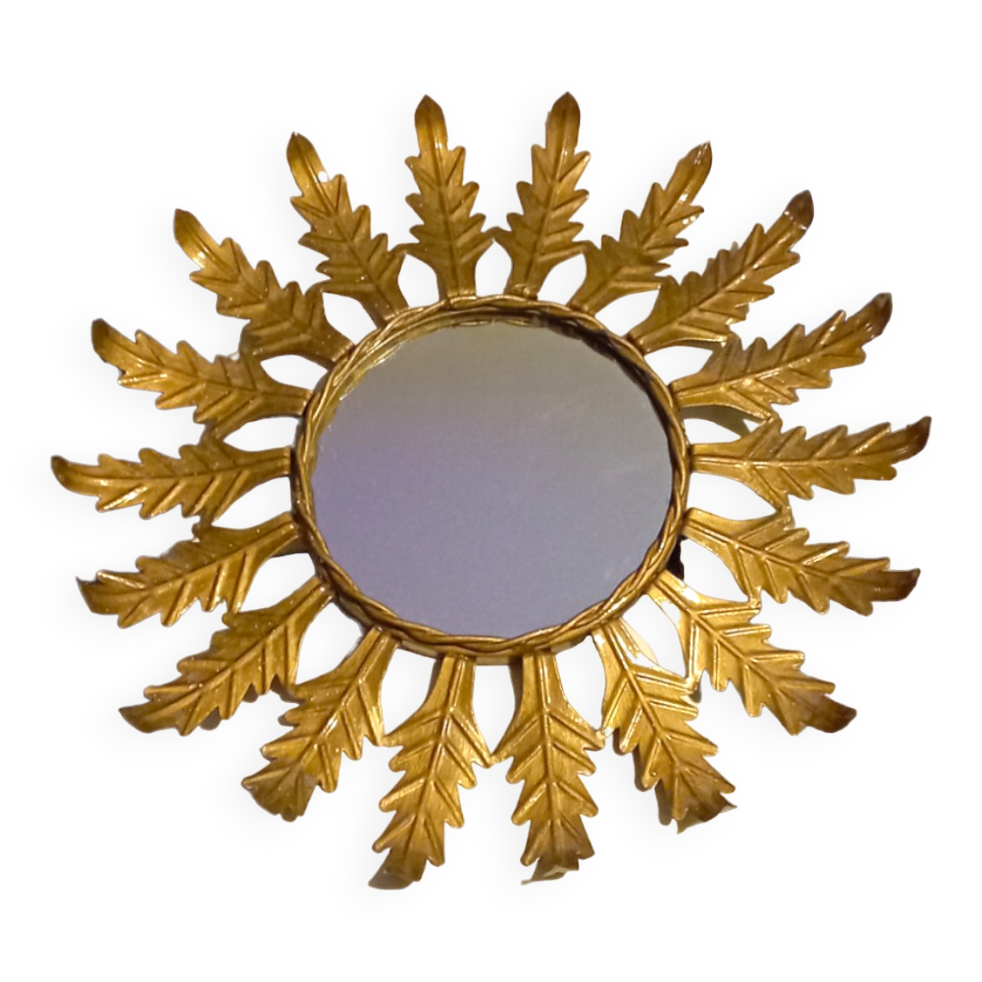 Miroir mural soleil. Miroir espagnol, Sunburst espagnol