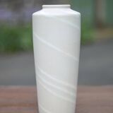Vintage West Germany 69025 ceramic vase white with iridescent ribbon, collection, decorative vase