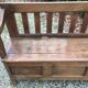 Bench chest paneled in chestnut region Brittany ( Plouay dept. 56 )
