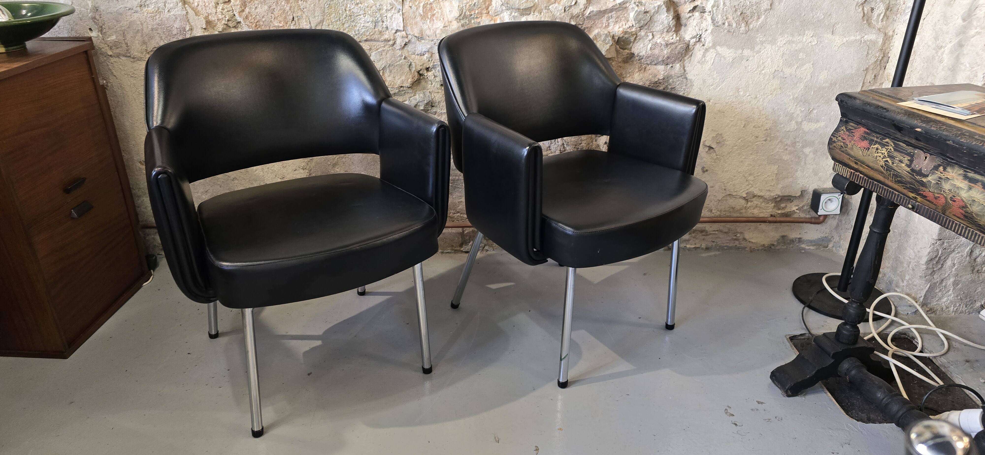 Set of 2 Deauville armchairs designed by Marc and Pierre Simon for AIRBORNE
