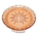 Plat en verre rose