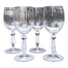 Set of 4 wine glasses, swirling glass