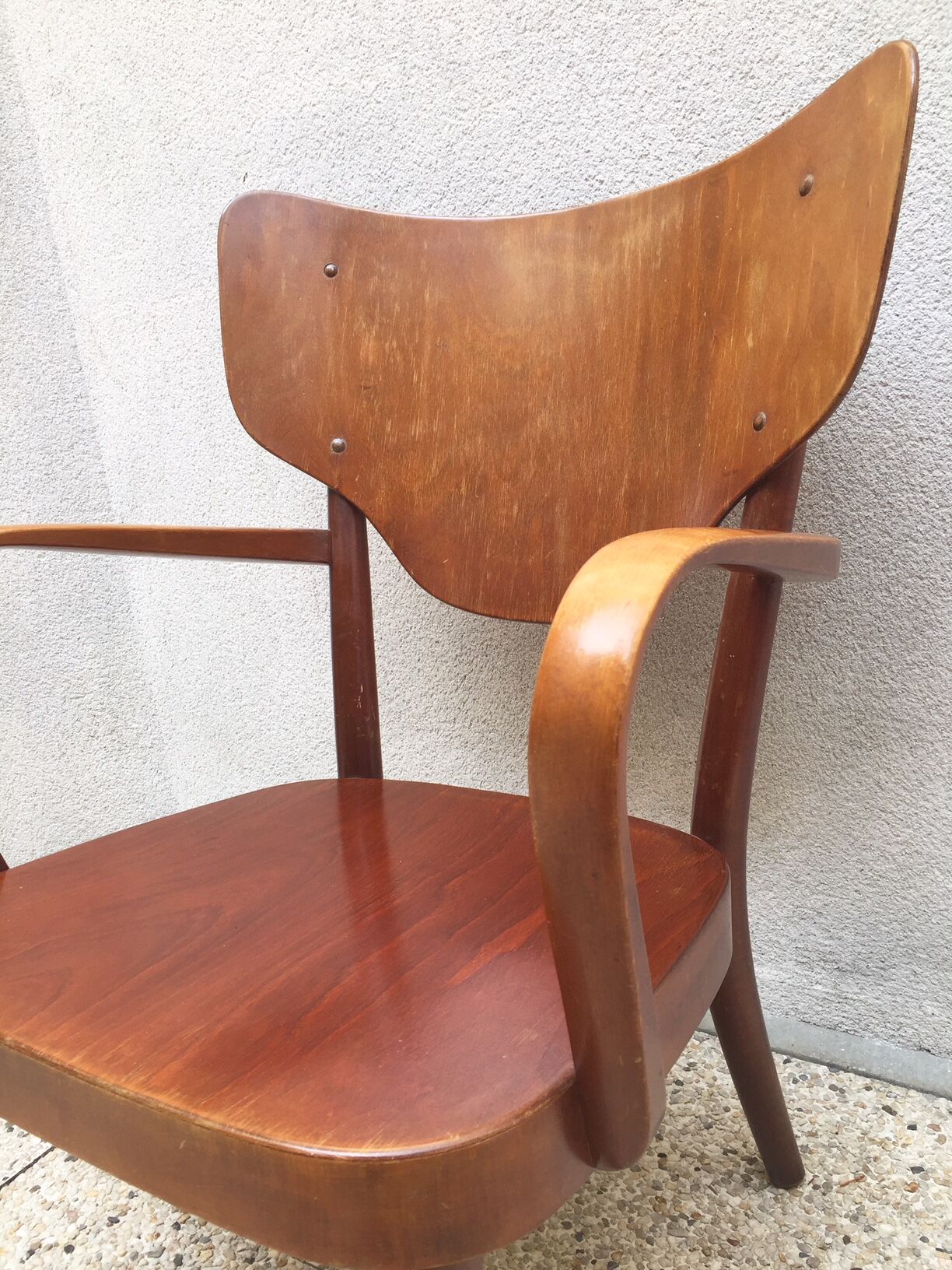 Fritz Hansens beech armchair