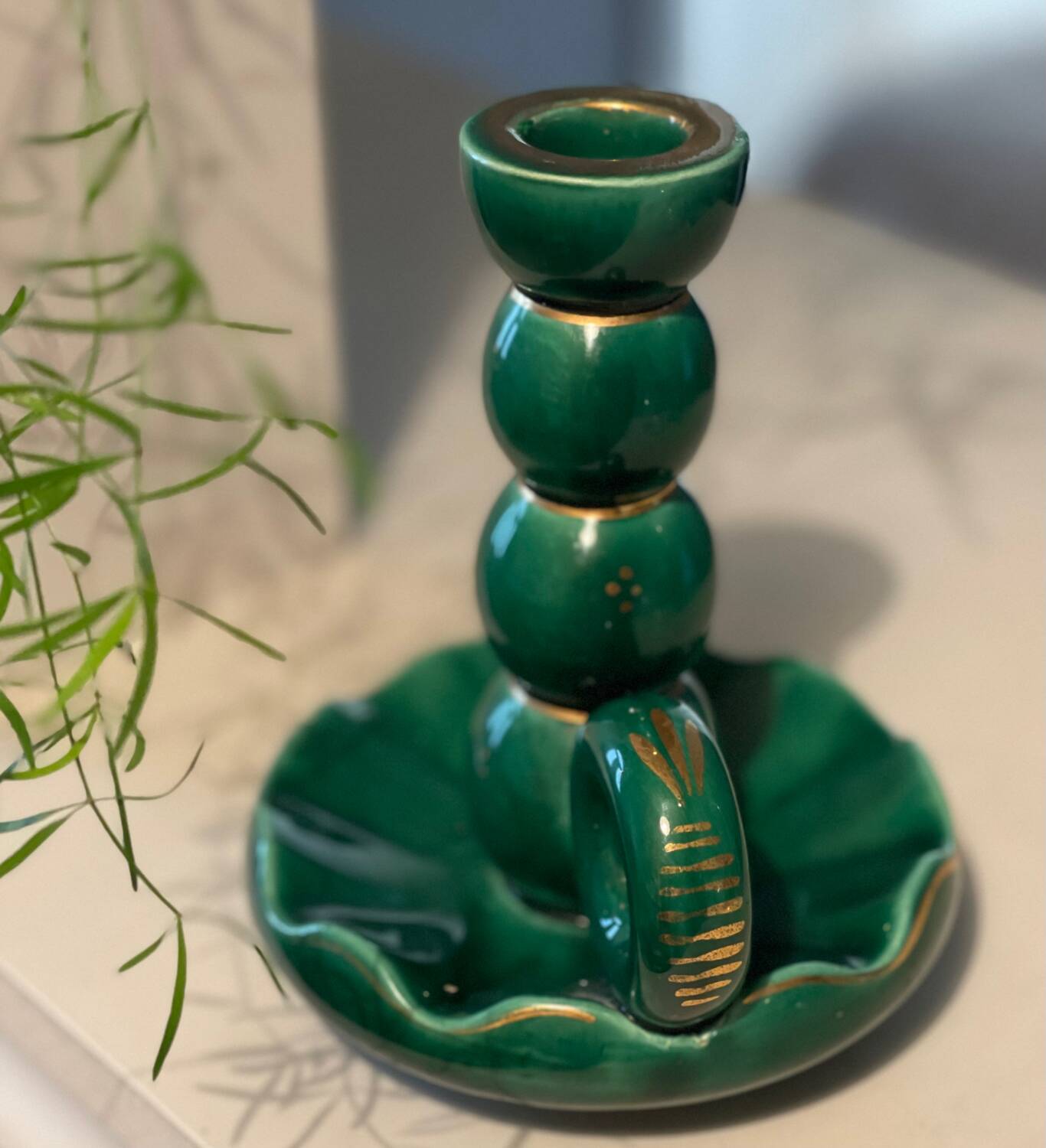 Ceramic candle holder 1950