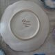 Dessert service 1 main course & 6 plates shape flowers Vallauris signed Guillot