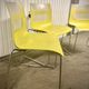 Chaises design jaune et chrome Chaise - Otto B&B Italia– vintage / déc