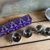 4 coquetiers vintage acier inoxydable - emballage d’origine