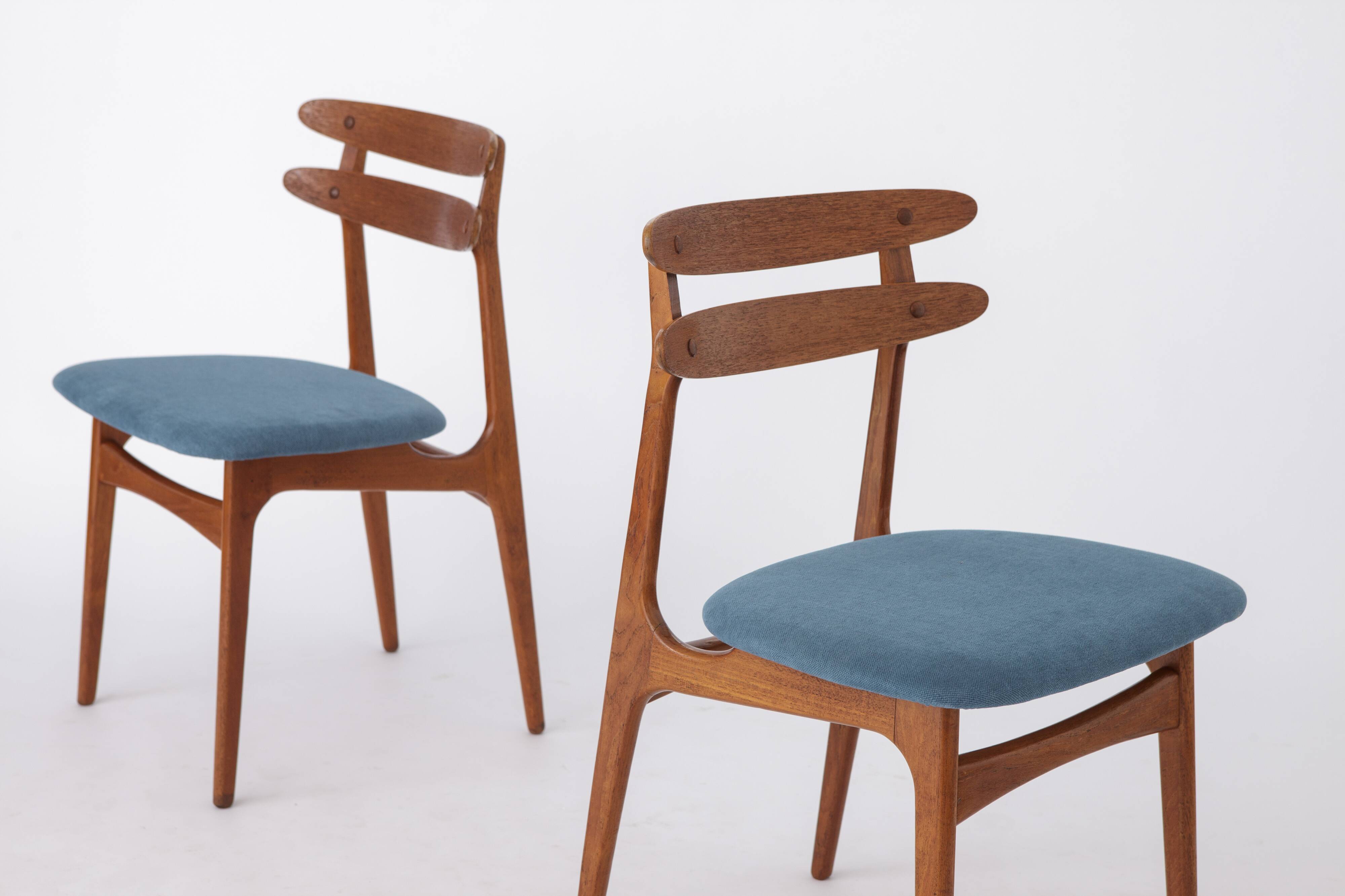 2 chaises vintage 1960 en teck danois