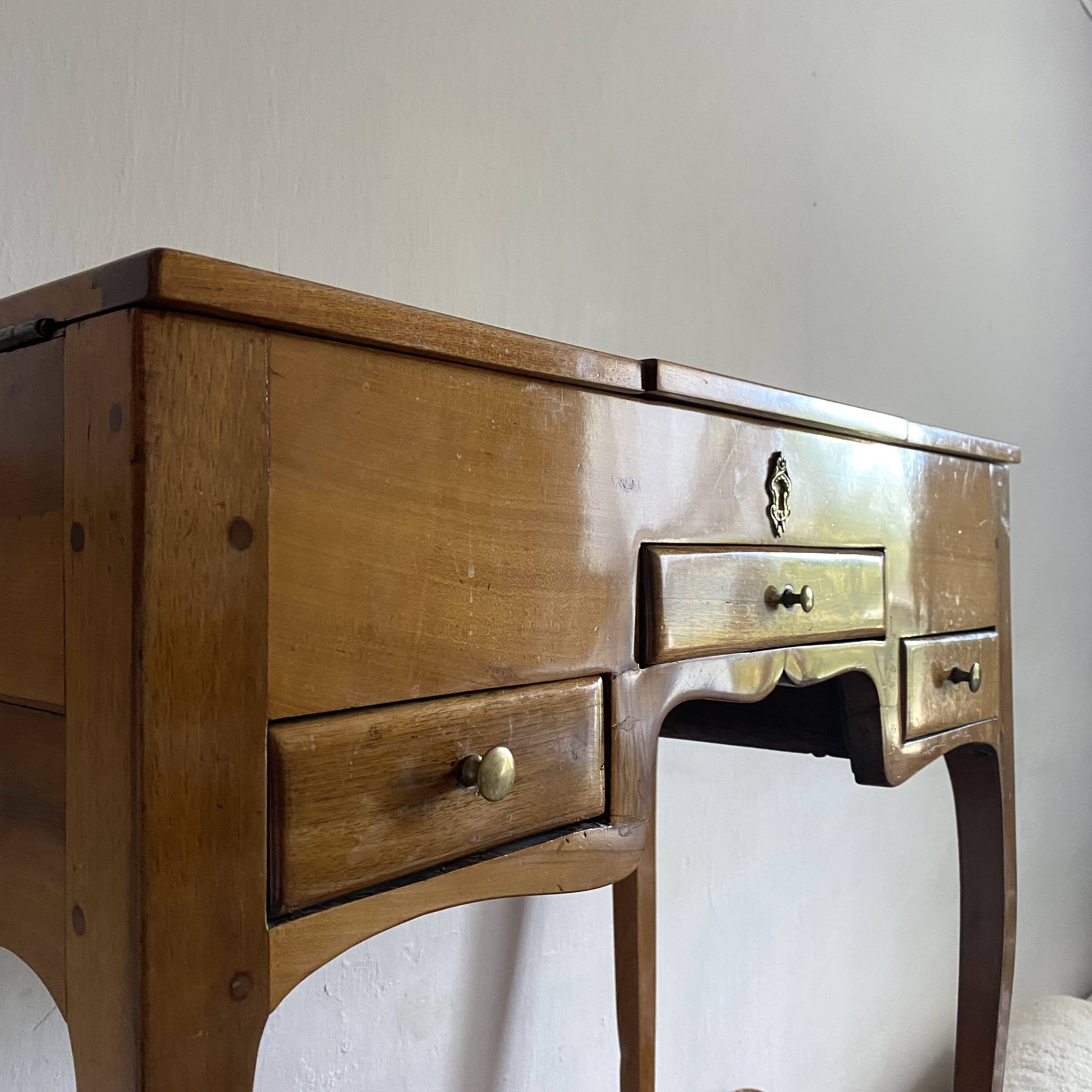 Louis xv style fruit wood dressing table