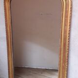 Golden mirror with pediment XIXth