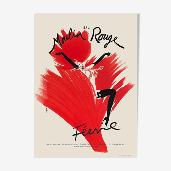 Affiche moulin rouge "féérie" par René Gruau