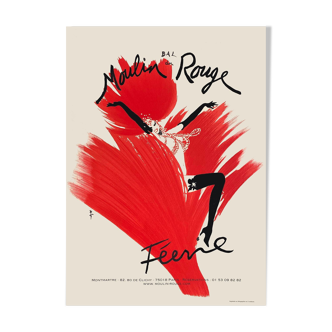 Poster moulin rouge "féérie" by René Gruau