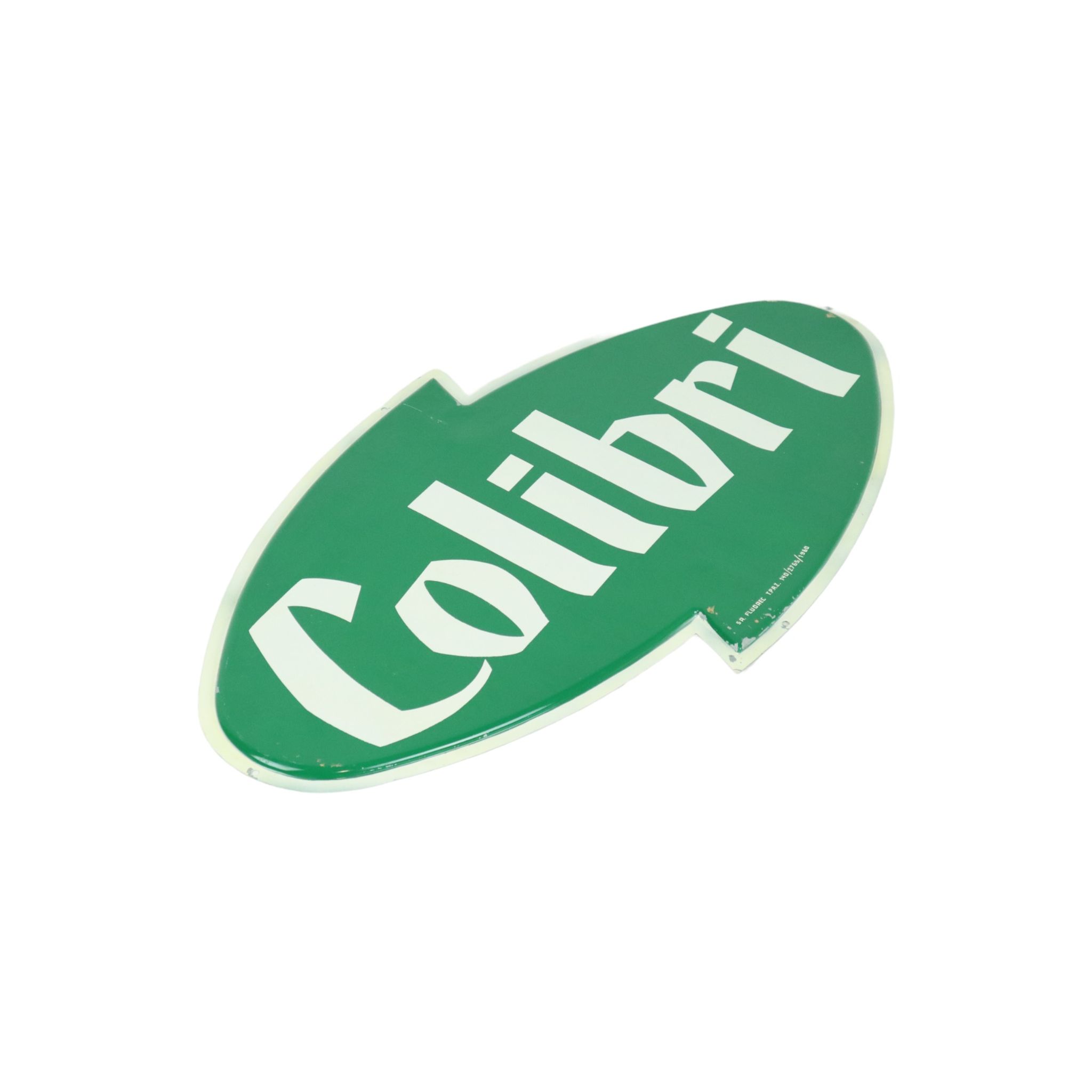 Vintage green advertising sign colibri soft drink advertising sa fluorec 1960