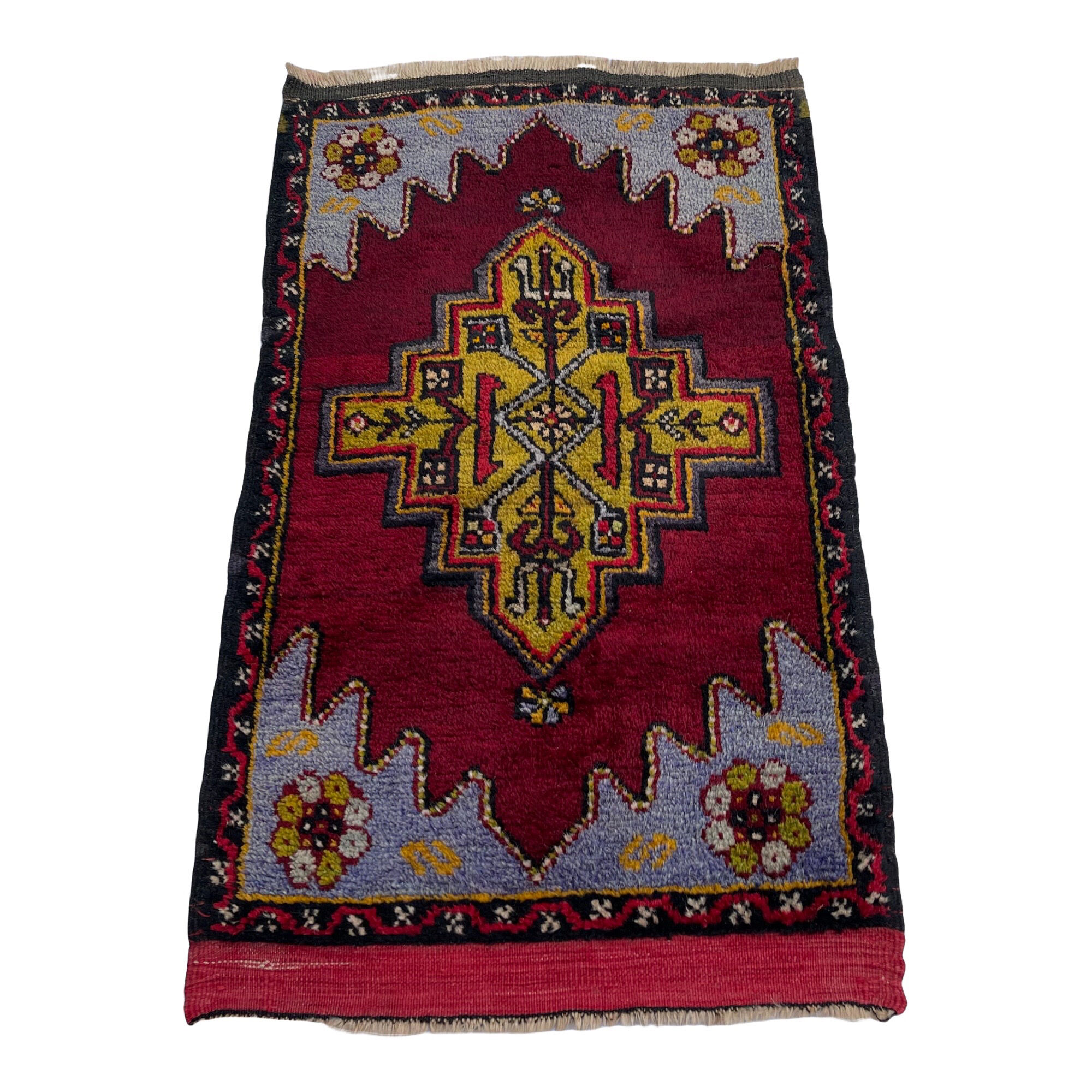 Vintage Turkish Anatolian rug, 100 x 61 cm