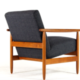Danish vintage retro chair Ejvind Johansson FDB in teak